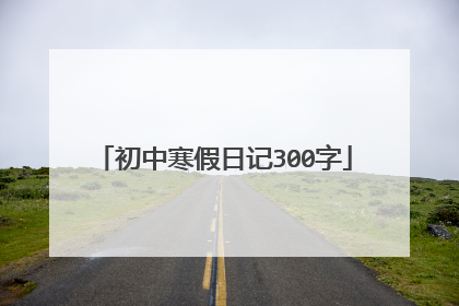 初中寒假日记300字