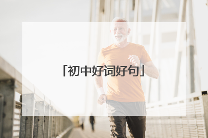 初中好词好句
