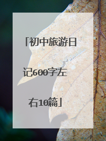 初中旅游日记600字左右10篇