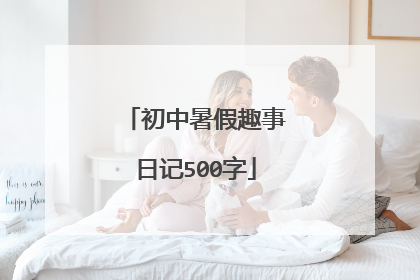 初中暑假趣事日记500字