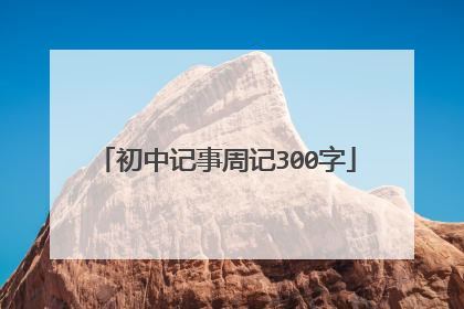 初中记事周记300字
