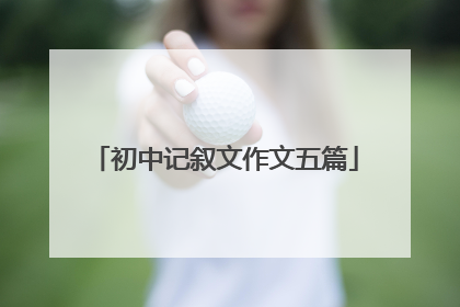 初中记叙文作文五篇