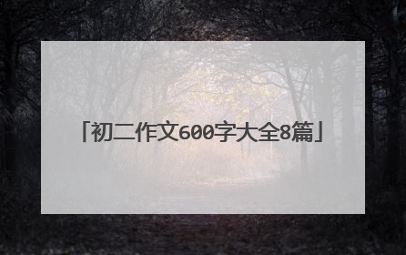 初二作文600字大全8篇