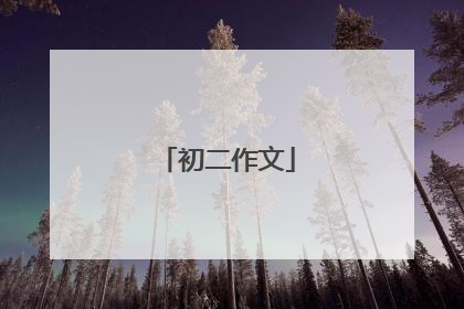初二作文