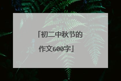 初二中秋节的作文600字