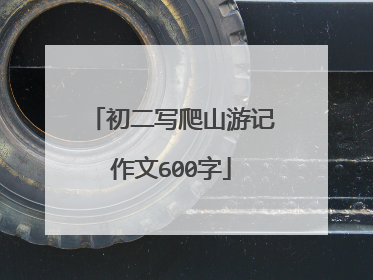 初二写爬山游记作文600字
