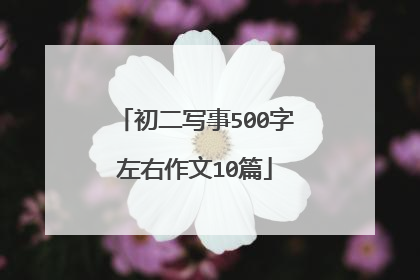 初二写事500字左右作文10篇