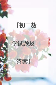 初二数学试题及答案