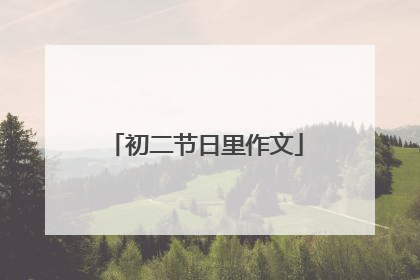 初二节日里作文