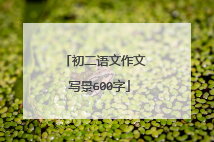初二语文作文写景600字