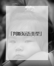 判断短语类型