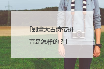 别董大古诗带拼音是怎样的？