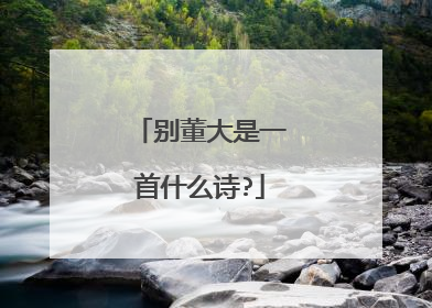 别董大是一首什么诗?