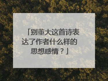 别董大这首诗表达了作者什么样的思想感情?