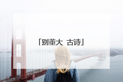 别董大 古诗