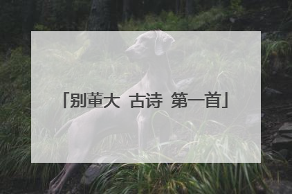 别董大 古诗 第一首