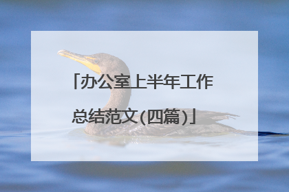 办公室上半年工作总结范文(四篇)