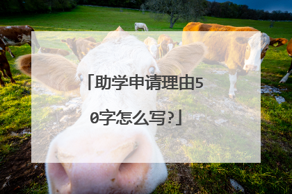 助学申请理由50字怎么写?