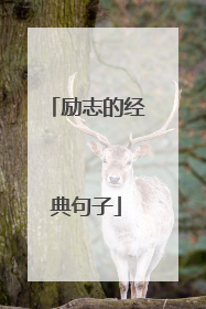 励志的经典句子