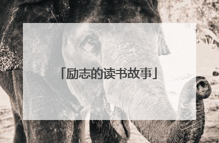 励志的读书故事