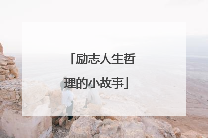励志人生哲理的小故事