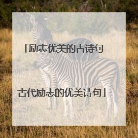 励志优美的古诗句 古代励志的优美诗句