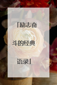 励志奋斗的经典语录