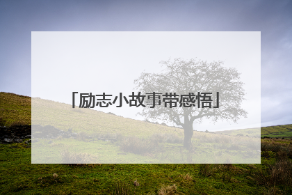 励志小故事带感悟