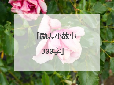励志小故事300字