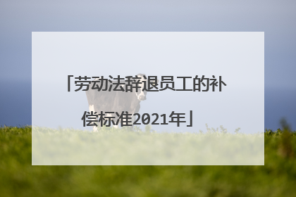 劳动法辞退员工的补偿标准2021年