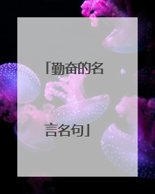 勤奋的名言名句