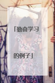 勤奋学习的例子