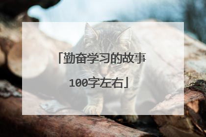 勤奋学习的故事 100字左右