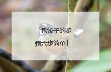 包饺子的步骤六步简单