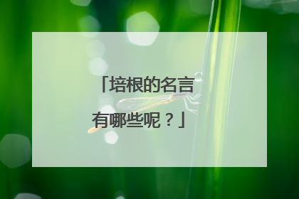 培根的名言有哪些呢?