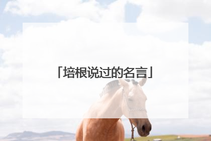 培根说过的名言