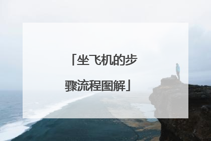 坐飞机的步骤流程图解