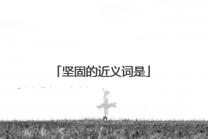 坚固的近义词是