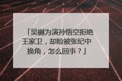 吴樾为演孙悟空拒绝王家卫，却险被张纪中换角，怎么回事？