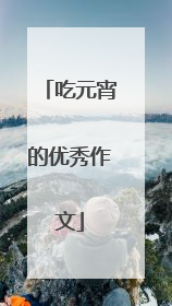 吃元宵的优秀作文