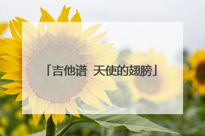 吉他谱 天使的翅膀