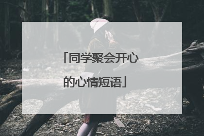 同学聚会开心的心情短语