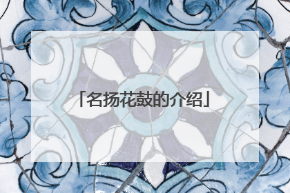 名扬花鼓的介绍