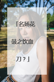 名扬花鼓之饮血刀?