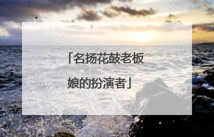 名扬花鼓老板娘的扮演者