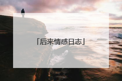 后来情感日志