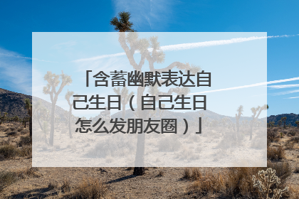 含蓄幽默表达自己生日(自己生日怎么发朋友圈)