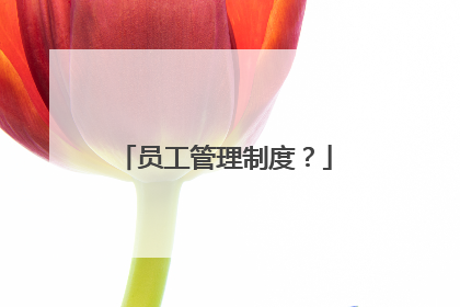 员工管理制度?