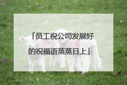 员工祝公司发展好的祝福语蒸蒸日上