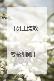 员工绩效考核细则